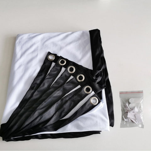 Simple Folding Thin Polyester Projector Film Curtain, 30 inch 16:9, 150 inch 4:3, 180 inch 16:9, 150 inch 16:9, 200 inch 16:9