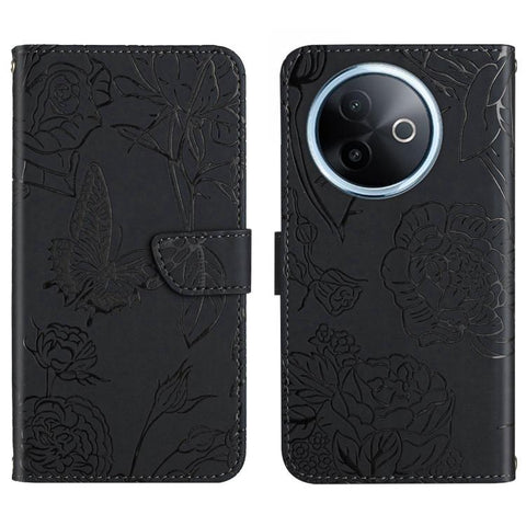 HT03 Skin Feel Butterfly Embossed Flip Leather Phone Case, For vivo V70 FE 5G, For vivo V70 5G Global / V70 Elite 5G, For vivo V60 Lite 5G, For vivo V60 5G, For vivo Y39 5G Global, For vivo V50 Lite 5G, For vivo Y04 4G / Y29s 5G, For vivo Y29 4G Global...