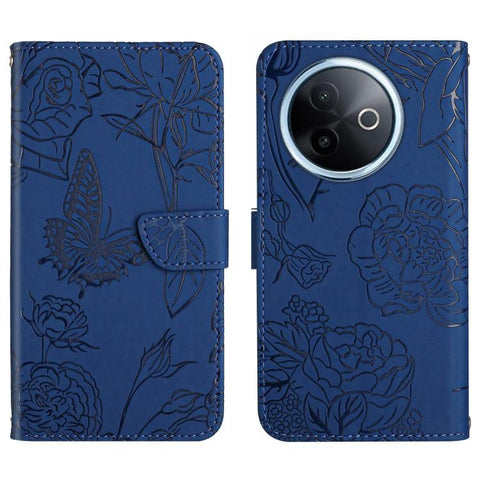 HT03 Skin Feel Butterfly Embossed Flip Leather Phone Case, For vivo V70 FE 5G, For vivo V70 5G Global / V70 Elite 5G, For vivo V60 Lite 5G, For vivo V60 5G, For vivo Y39 5G Global, For vivo V50 Lite 5G, For vivo Y04 4G / Y29s 5G, For vivo Y29 4G Global...