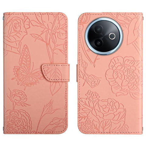 HT03 Skin Feel Butterfly Embossed Flip Leather Phone Case, For vivo V70 FE 5G, For vivo V70 5G Global / V70 Elite 5G, For vivo V60 Lite 5G, For vivo V60 5G, For vivo Y39 5G Global, For vivo V50 Lite 5G, For vivo Y04 4G / Y29s 5G, For vivo Y29 4G Global...