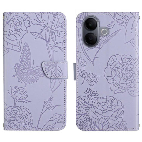 HT03 Skin Feel Butterfly Embossed Flip Leather Phone Case, For vivo V70 FE 5G, For vivo V70 5G Global / V70 Elite 5G, For vivo V60 Lite 5G, For vivo V60 5G, For vivo Y39 5G Global, For vivo V50 Lite 5G, For vivo Y04 4G / Y29s 5G, For vivo Y29 4G Global...