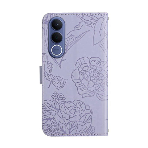 HT03 Skin Feel Butterfly Embossed Flip Leather Phone Case, For vivo V70 FE 5G, For vivo V70 5G Global / V70 Elite 5G, For vivo V60 Lite 5G, For vivo V60 5G, For vivo Y39 5G Global, For vivo V50 Lite 5G, For vivo Y04 4G / Y29s 5G, For vivo Y29 4G Global...