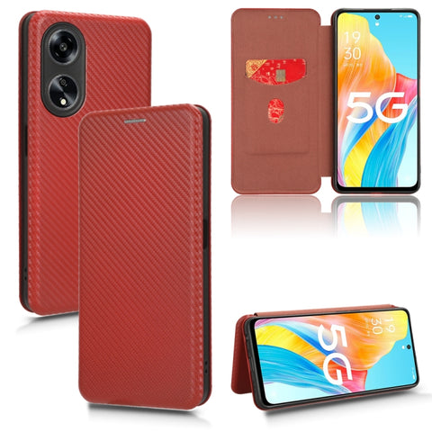 Carbon Fiber Texture Flip Leather Phone Case, For OPPO Reno11 F 5G, For OPPO Reno11 Pro Global, For OPPO Find X7 Ultra, For OPPO A38 4G Global, For OPPO A78 4G, For OPPO A1 5G, For OPPO Find X8 Pro, For OPPO A79 5G