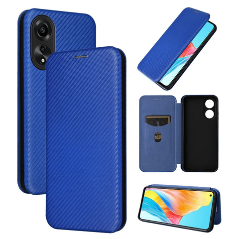 Carbon Fiber Texture Flip Leather Phone Case, For OPPO Reno11 F 5G, For OPPO Reno11 Pro Global, For OPPO Find X7 Ultra, For OPPO A38 4G Global, For OPPO A78 4G, For OPPO A1 5G, For OPPO Find X8 Pro, For OPPO A79 5G