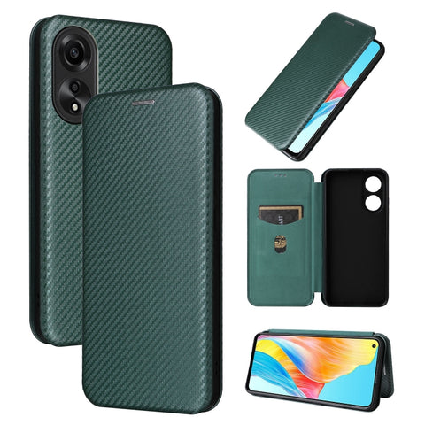 Carbon Fiber Texture Flip Leather Phone Case, For OPPO Reno11 F 5G, For OPPO Reno11 Pro Global, For OPPO Find X7 Ultra, For OPPO A38 4G Global, For OPPO A78 4G, For OPPO A1 5G, For OPPO Find X8 Pro, For OPPO A79 5G