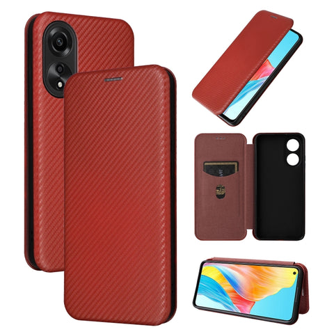 Carbon Fiber Texture Flip Leather Phone Case, For OPPO Reno11 F 5G, For OPPO Reno11 Pro Global, For OPPO Find X7 Ultra, For OPPO A38 4G Global, For OPPO A78 4G, For OPPO A1 5G, For OPPO Find X8 Pro, For OPPO A79 5G