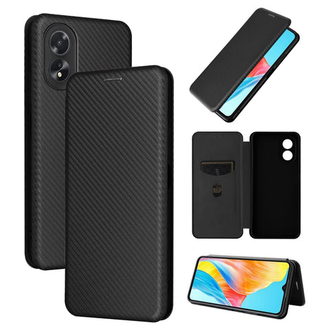 Carbon Fiber Texture Flip Leather Phone Case, For OPPO Reno11 F 5G, For OPPO Reno11 Pro Global, For OPPO Find X7 Ultra, For OPPO A38 4G Global, For OPPO A78 4G, For OPPO A1 5G, For OPPO Find X8 Pro, For OPPO A79 5G