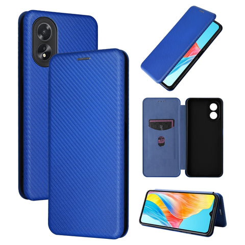 Carbon Fiber Texture Flip Leather Phone Case, For OPPO Reno11 F 5G, For OPPO Reno11 Pro Global, For OPPO Find X7 Ultra, For OPPO A38 4G Global, For OPPO A78 4G, For OPPO A1 5G, For OPPO Find X8 Pro, For OPPO A79 5G