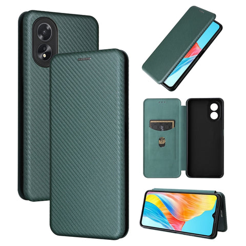 Carbon Fiber Texture Flip Leather Phone Case, For OPPO Reno11 F 5G, For OPPO Reno11 Pro Global, For OPPO Find X7 Ultra, For OPPO A38 4G Global, For OPPO A78 4G, For OPPO A1 5G, For OPPO Find X8 Pro, For OPPO A79 5G