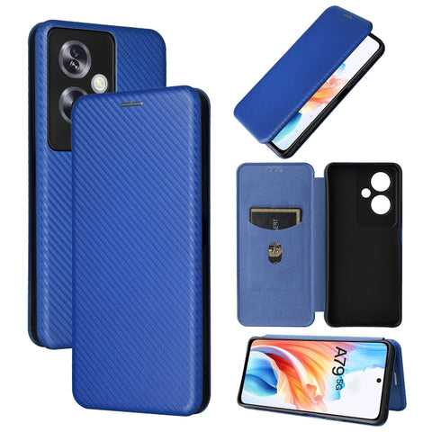 Carbon Fiber Texture Flip Leather Phone Case, For OPPO Reno11 F 5G, For OPPO Reno11 Pro Global, For OPPO Find X7 Ultra, For OPPO A38 4G Global, For OPPO A78 4G, For OPPO A1 5G, For OPPO Find X8 Pro, For OPPO A79 5G