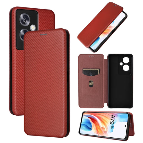 Carbon Fiber Texture Flip Leather Phone Case, For OPPO Reno11 F 5G, For OPPO Reno11 Pro Global, For OPPO Find X7 Ultra, For OPPO A38 4G Global, For OPPO A78 4G, For OPPO A1 5G, For OPPO Find X8 Pro, For OPPO A79 5G