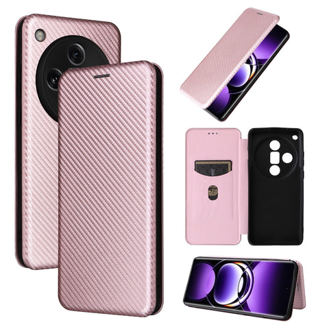 Carbon Fiber Texture Flip Leather Phone Case, For OPPO Reno11 F 5G, For OPPO Reno11 Pro Global, For OPPO Find X7 Ultra, For OPPO A38 4G Global, For OPPO A78 4G, For OPPO A1 5G, For OPPO Find X8 Pro, For OPPO A79 5G