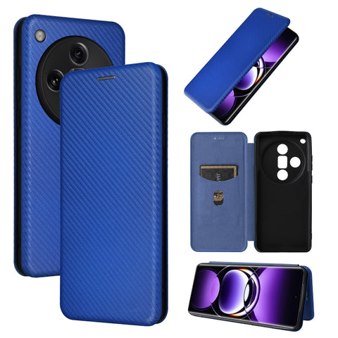 Carbon Fiber Texture Flip Leather Phone Case, For OPPO Reno11 F 5G, For OPPO Reno11 Pro Global, For OPPO Find X7 Ultra, For OPPO A38 4G Global, For OPPO A78 4G, For OPPO A1 5G, For OPPO Find X8 Pro, For OPPO A79 5G