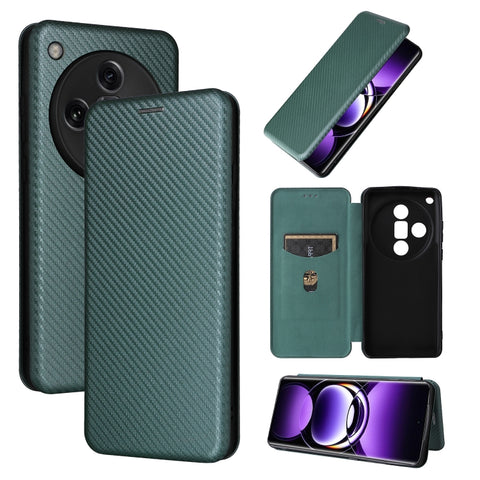 Carbon Fiber Texture Flip Leather Phone Case, For OPPO Reno11 F 5G, For OPPO Reno11 Pro Global, For OPPO Find X7 Ultra, For OPPO A38 4G Global, For OPPO A78 4G, For OPPO A1 5G, For OPPO Find X8 Pro, For OPPO A79 5G