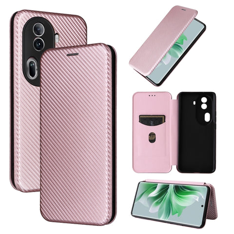 Carbon Fiber Texture Flip Leather Phone Case, For OPPO Reno11 F 5G, For OPPO Reno11 Pro Global, For OPPO Find X7 Ultra, For OPPO A38 4G Global, For OPPO A78 4G, For OPPO A1 5G, For OPPO Find X8 Pro, For OPPO A79 5G
