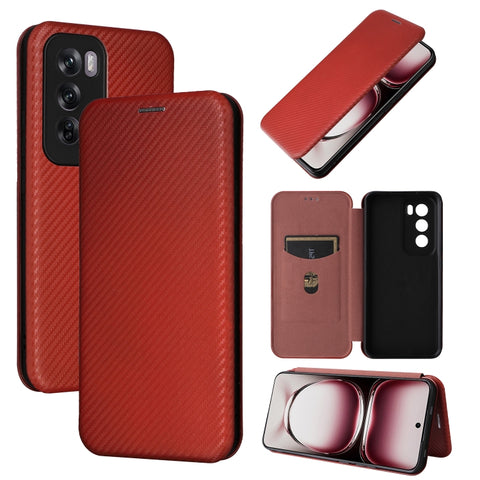 Carbon Fiber Texture Flip Leather Phone Case, For OPPO Reno13 5G Global, For OPPO Reno13 F 5G, For OPPO Find X8, For OPPO A3x 5G India, For OPPO Reno12 F 5G / 4G, For OPPO Reno11 PJH110, For OPPO Reno12 Pro 5G Global, For OPPO Reno12 5G Global         ...