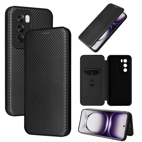 Carbon Fiber Texture Flip Leather Phone Case, For OPPO Reno13 5G Global, For OPPO Reno13 F 5G, For OPPO Find X8, For OPPO A3x 5G India, For OPPO Reno12 F 5G / 4G, For OPPO Reno11 PJH110, For OPPO Reno12 Pro 5G Global, For OPPO Reno12 5G Global         ...