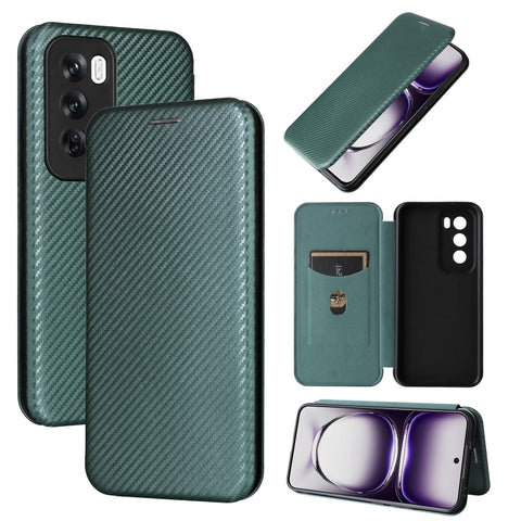 Carbon Fiber Texture Flip Leather Phone Case, For OPPO Reno13 5G Global, For OPPO Reno13 F 5G, For OPPO Find X8, For OPPO A3x 5G India, For OPPO Reno12 F 5G / 4G, For OPPO Reno11 PJH110, For OPPO Reno12 Pro 5G Global, For OPPO Reno12 5G Global         ...