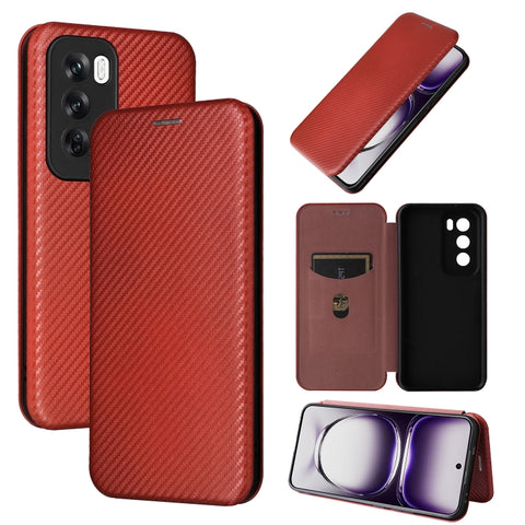 Carbon Fiber Texture Flip Leather Phone Case, For OPPO Reno13 5G Global, For OPPO Reno13 F 5G, For OPPO Find X8, For OPPO A3x 5G India, For OPPO Reno12 F 5G / 4G, For OPPO Reno11 PJH110, For OPPO Reno12 Pro 5G Global, For OPPO Reno12 5G Global         ...