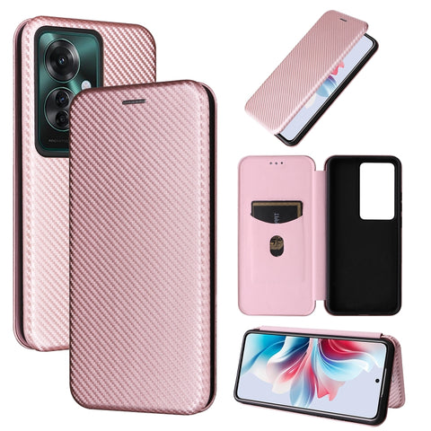 Carbon Fiber Texture Flip Leather Phone Case, For OPPO Reno13 5G Global, For OPPO Reno13 F 5G, For OPPO Find X8, For OPPO A3x 5G India, For OPPO Reno12 F 5G / 4G, For OPPO Reno11 PJH110, For OPPO Reno12 Pro 5G Global, For OPPO Reno12 5G Global         ...