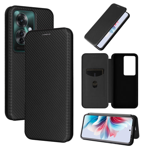 Carbon Fiber Texture Flip Leather Phone Case, For OPPO Reno13 5G Global, For OPPO Reno13 F 5G, For OPPO Find X8, For OPPO A3x 5G India, For OPPO Reno12 F 5G / 4G, For OPPO Reno11 PJH110, For OPPO Reno12 Pro 5G Global, For OPPO Reno12 5G Global         ...