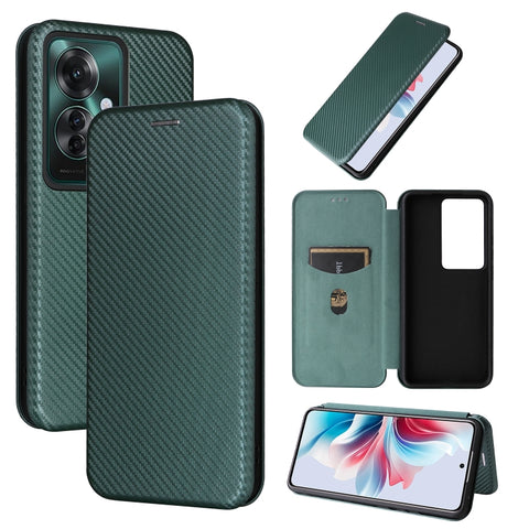 Carbon Fiber Texture Flip Leather Phone Case, For OPPO Reno13 5G Global, For OPPO Reno13 F 5G, For OPPO Find X8, For OPPO A3x 5G India, For OPPO Reno12 F 5G / 4G, For OPPO Reno11 PJH110, For OPPO Reno12 Pro 5G Global, For OPPO Reno12 5G Global         ...