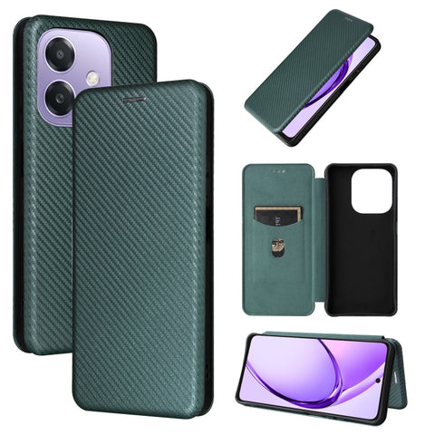Carbon Fiber Texture Flip Leather Phone Case, For OPPO Reno13 5G Global, For OPPO Reno13 F 5G, For OPPO Find X8, For OPPO A3x 5G India, For OPPO Reno12 F 5G / 4G, For OPPO Reno11 PJH110, For OPPO Reno12 Pro 5G Global, For OPPO Reno12 5G Global         ...