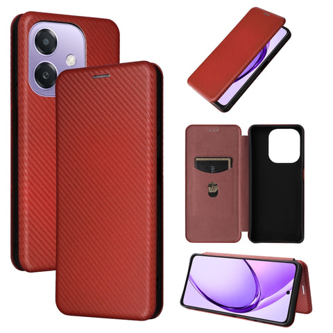 Carbon Fiber Texture Flip Leather Phone Case, For OPPO Reno13 5G Global, For OPPO Reno13 F 5G, For OPPO Find X8, For OPPO A3x 5G India, For OPPO Reno12 F 5G / 4G, For OPPO Reno11 PJH110, For OPPO Reno12 Pro 5G Global, For OPPO Reno12 5G Global         ...