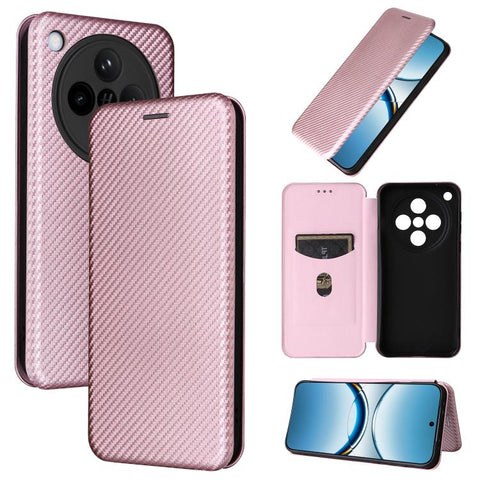 Carbon Fiber Texture Flip Leather Phone Case, For OPPO Reno13 5G Global, For OPPO Reno13 F 5G, For OPPO Find X8, For OPPO A3x 5G India, For OPPO Reno12 F 5G / 4G, For OPPO Reno11 PJH110, For OPPO Reno12 Pro 5G Global, For OPPO Reno12 5G Global         ...
