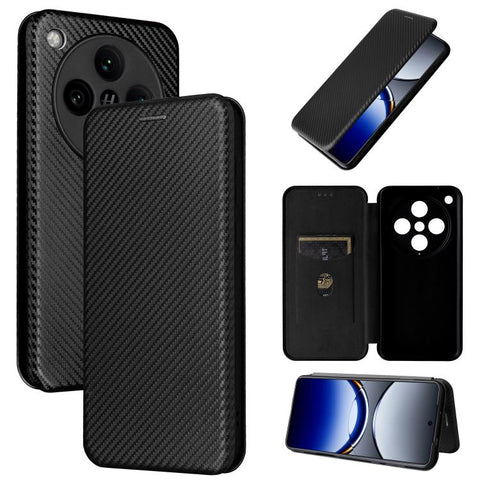 Carbon Fiber Texture Flip Leather Phone Case, For OPPO Reno11 F 5G, For OPPO Reno11 Pro Global, For OPPO Find X7 Ultra, For OPPO A38 4G Global, For OPPO A78 4G, For OPPO A1 5G, For OPPO Find X8 Pro, For OPPO A79 5G