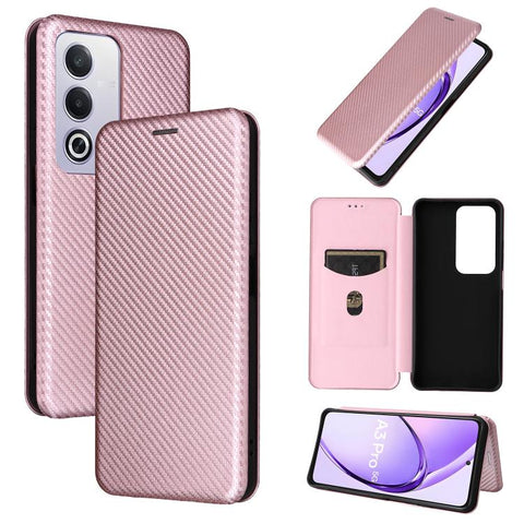 Carbon Fiber Texture Flip Leather Phone Case, For OPPO Reno13 5G Global, For OPPO Reno13 F 5G, For OPPO Find X8, For OPPO A3x 5G India, For OPPO Reno12 F 5G / 4G, For OPPO Reno11 PJH110, For OPPO Reno12 Pro 5G Global, For OPPO Reno12 5G Global         ...