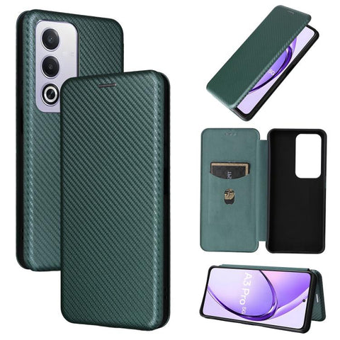 Carbon Fiber Texture Flip Leather Phone Case, For OPPO Reno13 5G Global, For OPPO Reno13 F 5G, For OPPO Find X8, For OPPO A3x 5G India, For OPPO Reno12 F 5G / 4G, For OPPO Reno11 PJH110, For OPPO Reno12 Pro 5G Global, For OPPO Reno12 5G Global         ...