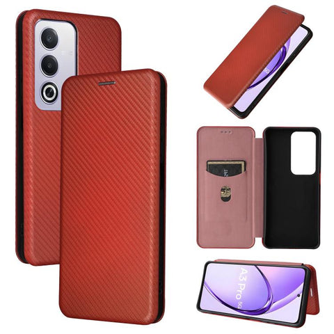 Carbon Fiber Texture Flip Leather Phone Case, For OPPO Reno13 5G Global, For OPPO Reno13 F 5G, For OPPO Find X8, For OPPO A3x 5G India, For OPPO Reno12 F 5G / 4G, For OPPO Reno11 PJH110, For OPPO Reno12 Pro 5G Global, For OPPO Reno12 5G Global         ...