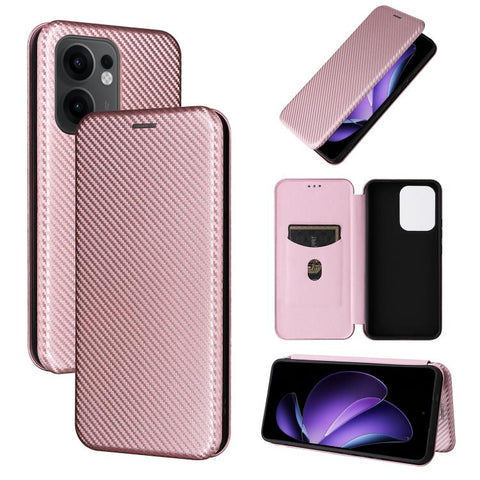 Carbon Fiber Texture Flip Leather Phone Case, For OPPO Reno13 5G Global, For OPPO Reno13 F 5G, For OPPO Find X8, For OPPO A3x 5G India, For OPPO Reno12 F 5G / 4G, For OPPO Reno11 PJH110, For OPPO Reno12 Pro 5G Global, For OPPO Reno12 5G Global         ...