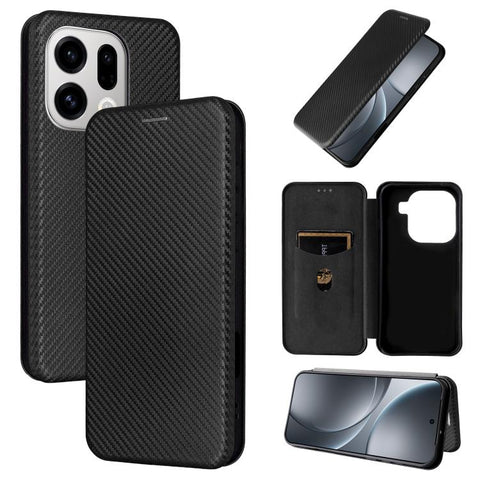 Carbon Fiber Texture Flip Leather Phone Case, For OPPO Reno16 F 5G / Reno16 FS 5G, For OPPO Reno15 A 5G, For OPPO Reno16 / Reno16 Pro 5G Global, For OPPO Find X9 Ultra, For OPPO Reno15 F 5G, For OPPO Reno15 Pro Max 5G Global, For OPPO A6x 5G / 4G      ...