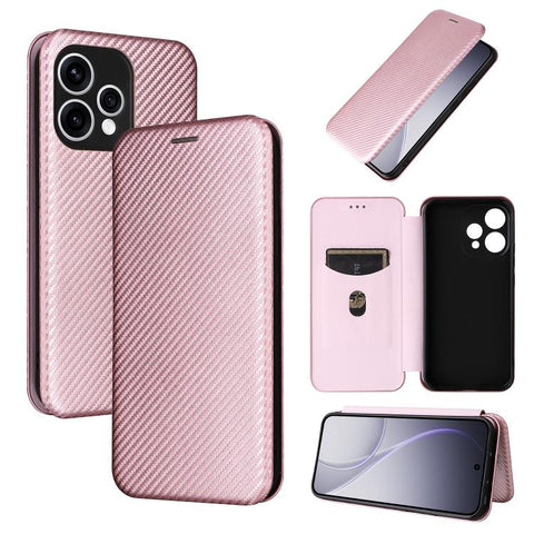 Carbon Fiber Texture Flip Leather Phone Case, For OPPO Reno16 F 5G / Reno16 FS 5G, For OPPO Reno15 A 5G, For OPPO Reno16 / Reno16 Pro 5G Global, For OPPO Find X9 Ultra, For OPPO Reno15 F 5G, For OPPO Reno15 Pro Max 5G Global, For OPPO A6x 5G / 4G      ...