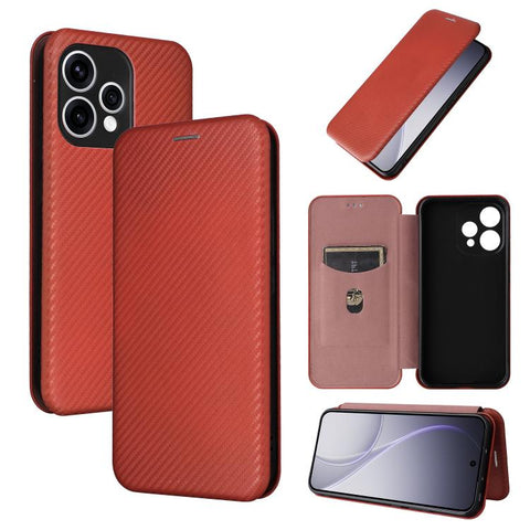 Carbon Fiber Texture Flip Leather Phone Case, For OPPO Reno16 F 5G / Reno16 FS 5G, For OPPO Reno15 A 5G, For OPPO Reno16 / Reno16 Pro 5G Global, For OPPO Find X9 Ultra, For OPPO Reno15 F 5G, For OPPO Reno15 Pro Max 5G Global, For OPPO A6x 5G / 4G      ...