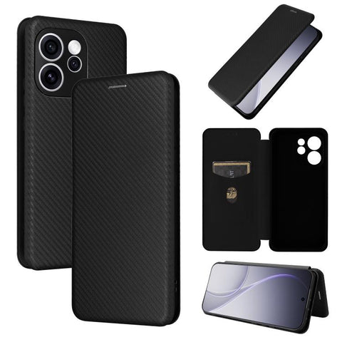 Carbon Fiber Texture Flip Leather Phone Case, For OPPO Reno16 F 5G / Reno16 FS 5G, For OPPO Reno15 A 5G, For OPPO Reno16 / Reno16 Pro 5G Global, For OPPO Find X9 Ultra, For OPPO Reno15 F 5G, For OPPO Reno15 Pro Max 5G Global, For OPPO A6x 5G / 4G      ...