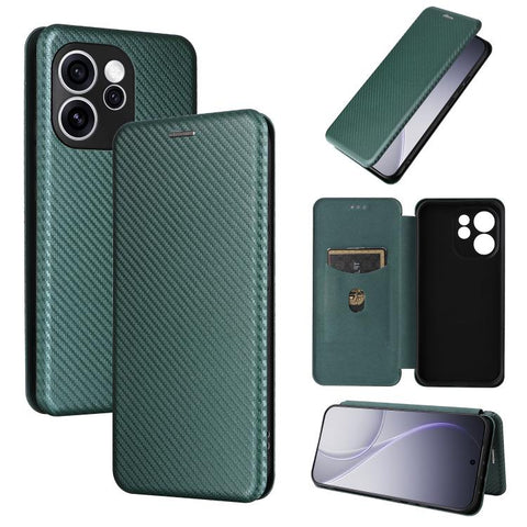 Carbon Fiber Texture Flip Leather Phone Case, For OPPO Reno16 F 5G / Reno16 FS 5G, For OPPO Reno15 A 5G, For OPPO Reno16 / Reno16 Pro 5G Global, For OPPO Find X9 Ultra, For OPPO Reno15 F 5G, For OPPO Reno15 Pro Max 5G Global, For OPPO A6x 5G / 4G      ...