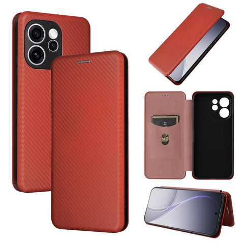 Carbon Fiber Texture Flip Leather Phone Case, For OPPO Reno16 F 5G / Reno16 FS 5G, For OPPO Reno15 A 5G, For OPPO Reno16 / Reno16 Pro 5G Global, For OPPO Find X9 Ultra, For OPPO Reno15 F 5G, For OPPO Reno15 Pro Max 5G Global, For OPPO A6x 5G / 4G      ...