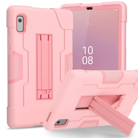 Contrast Color Silicone Hybrid PC Tablet Case with Holder, For Lenovo Tab M11/ Xiaoxin Pad 11 2024, For Lenovo Tab M8 4th Gen, For Lenovo Tab M9 / TB-310FU