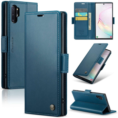 CaseMe 023 Butterfly Buckle Litchi Texture RFID Anti-theft Leather Phone Case, For Samsung Galaxy A70/A70s, For Samsung Galaxy A20/A30/M10s, For Samsung Galaxy A30s / A50s / A50, For Samsung Galaxy Note10+, For Samsung Galaxy A40, For Samsung Galaxy S1...