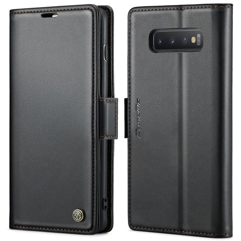 CaseMe 023 Butterfly Buckle Litchi Texture RFID Anti-theft Leather Phone Case, For Samsung Galaxy A70/A70s, For Samsung Galaxy A20/A30/M10s, For Samsung Galaxy A30s / A50s / A50, For Samsung Galaxy Note10+, For Samsung Galaxy A40, For Samsung Galaxy S1...