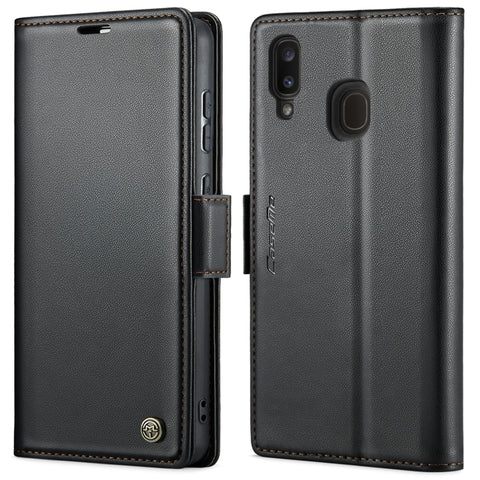 CaseMe 023 Butterfly Buckle Litchi Texture RFID Anti-theft Leather Phone Case, For Samsung Galaxy A70/A70s, For Samsung Galaxy A20/A30/M10s, For Samsung Galaxy A30s / A50s / A50, For Samsung Galaxy Note10+, For Samsung Galaxy A40, For Samsung Galaxy S1...