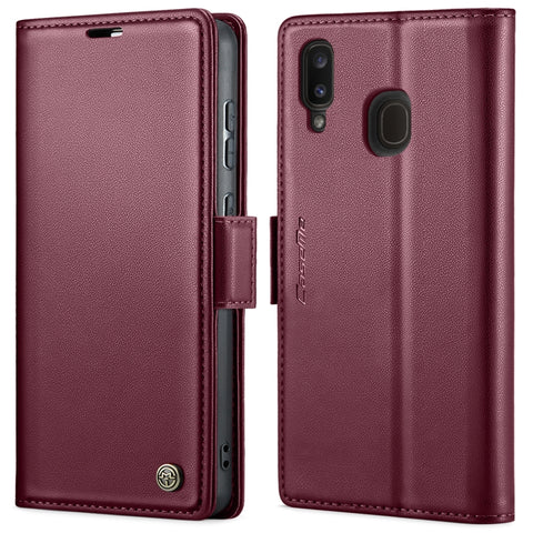 CaseMe 023 Butterfly Buckle Litchi Texture RFID Anti-theft Leather Phone Case, For Samsung Galaxy A70/A70s, For Samsung Galaxy A20/A30/M10s, For Samsung Galaxy A30s / A50s / A50, For Samsung Galaxy Note10+, For Samsung Galaxy A40, For Samsung Galaxy S1...