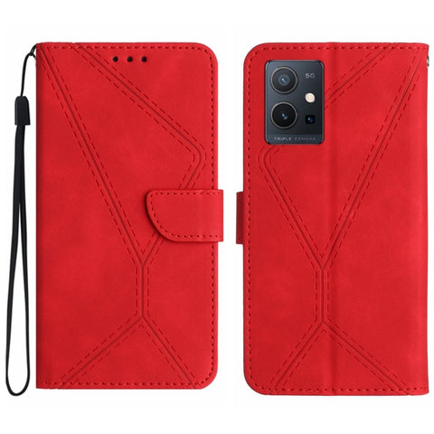 Stitching Embossed Leather Phone Case, For vivo V27E 4G Global, For vivo Y02A 4G / Y02 4G / Y11 2023, For vivo Y55S 5G 2023 / Y55 5G / T1 5G, For vivo Y75 5G Global, For vivo Y56 5G Global, For vivo Y02S Global / Y16 4G Global, For vivo Y77E 5G        ...