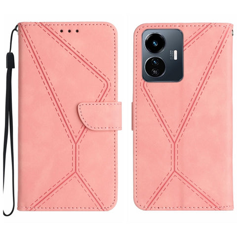 Stitching Embossed Leather Phone Case, For vivo V27E 4G Global, For vivo Y02A 4G / Y02 4G / Y11 2023, For vivo Y55S 5G 2023 / Y55 5G / T1 5G, For vivo Y75 5G Global, For vivo Y56 5G Global, For vivo Y02S Global / Y16 4G Global, For vivo Y77E 5G        ...