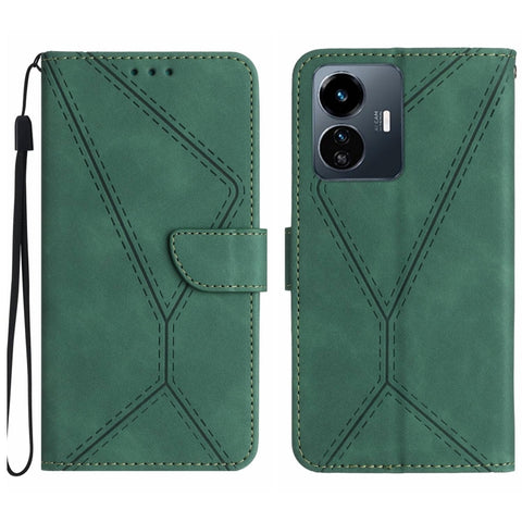 Stitching Embossed Leather Phone Case, For vivo V27E 4G Global, For vivo Y02A 4G / Y02 4G / Y11 2023, For vivo Y55S 5G 2023 / Y55 5G / T1 5G, For vivo Y75 5G Global, For vivo Y56 5G Global, For vivo Y02S Global / Y16 4G Global, For vivo Y77E 5G        ...