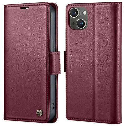 CaseMe 023 Butterfly Buckle Litchi Texture RFID Anti-theft Leather Phone Case, For iPhone 13, For iPhone 13 mini, For iPhone 13 Pro, For iPhone 13 Pro Max, For iPhone 12 / 12 Pro, For iPhone 12 Pro Max, For iPhone 12 mini, For iPhone 11
