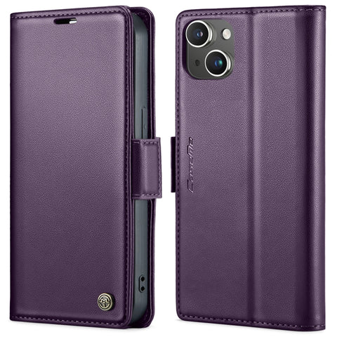 CaseMe 023 Butterfly Buckle Litchi Texture RFID Anti-theft Leather Phone Case, For iPhone 13, For iPhone 13 mini, For iPhone 13 Pro, For iPhone 13 Pro Max, For iPhone 12 / 12 Pro, For iPhone 12 Pro Max, For iPhone 12 mini, For iPhone 11
